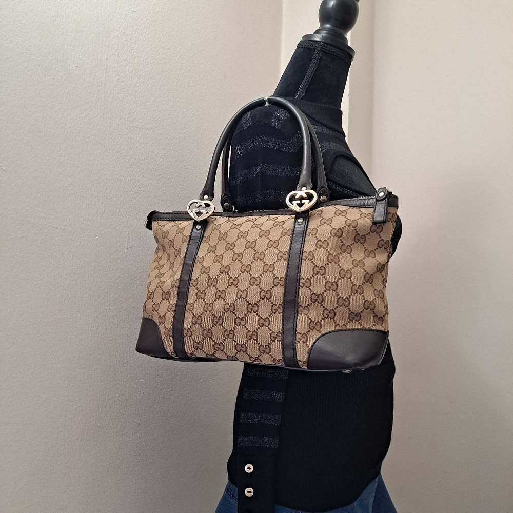 Gucci GG Canvas Twins Tote Bag